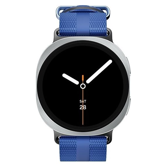 Galaxy Watch 8 | 44 мм | 4G LTE | Silver | Athleisure/Blue | M/L, Тип ремешка : Athleisure, Размер корпуса : 44 мм, Цвет: Silver, Цвет ремешка: Blue, Размер ремешка : M/L, Подключение часов : Bluetooth / Wi-Fi + 4G LTE, изображение 3